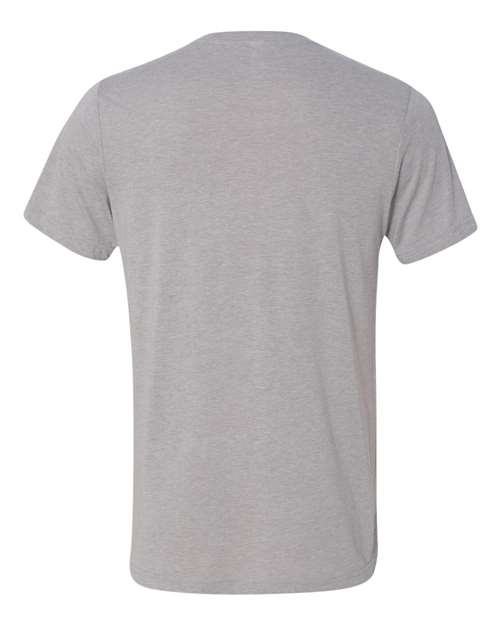 Bella + Canvas 3415C Unisex Triblend V-Neck T-Shirt #color_ATH GREY TRBLN