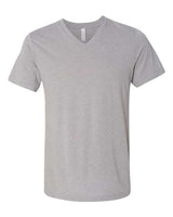 Bella + Canvas 3415C Unisex Triblend V-Neck T-Shirt #color_ATH GREY TRBLN