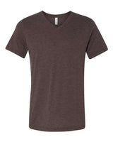 Bella + Canvas 3415C Unisex Triblend V-Neck T-Shirt #color_BROWN TRIBLEND