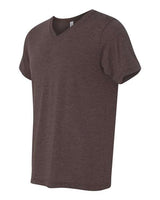 Bella + Canvas 3415C Unisex Triblend V-Neck T-Shirt #color_BROWN TRIBLEND