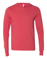 Bella + Canvas 3512 Unisex Jersey Long-Sleeve Hoodie #color_HEATHER RED