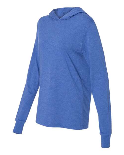 Bella + Canvas 3512 Unisex Jersey Long-Sleeve Hoodie #color_HEATHER TRUE ROY
