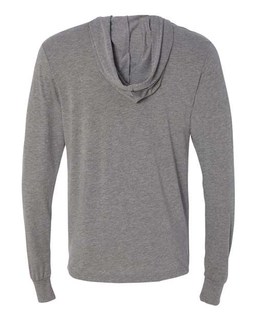 Bella + Canvas 3512 Unisex Jersey Long-Sleeve Hoodie #color_GREY TRIBLEND