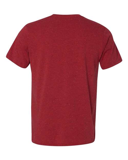 Bella + Canvas 3650 Unisex Poly-Cotton Short-Sleeve T-Shirt #color_RED SPECKLED