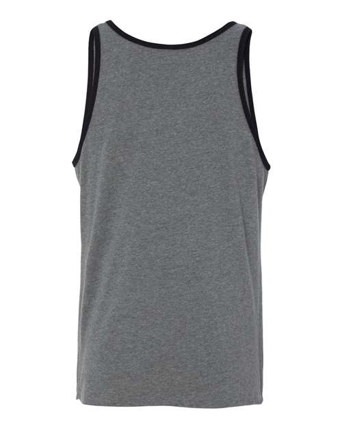 Bella + Canvas 3480 Unisex Jersey Tank #color_DEEP HTHR/ BLACK
