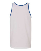 Bella + Canvas 3480 Unisex Jersey Tank #color_WHITE/ TR ROYAL