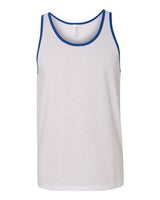Bella + Canvas 3480 Unisex Jersey Tank #color_WHITE/ TR ROYAL