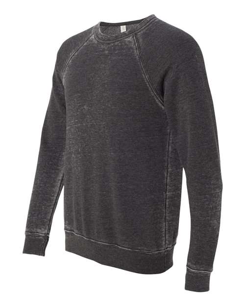 Bella + Canvas 3901 Unisex Sponge Fleece Crewneck Sweatshirt #color_GREY ACID FLEECE