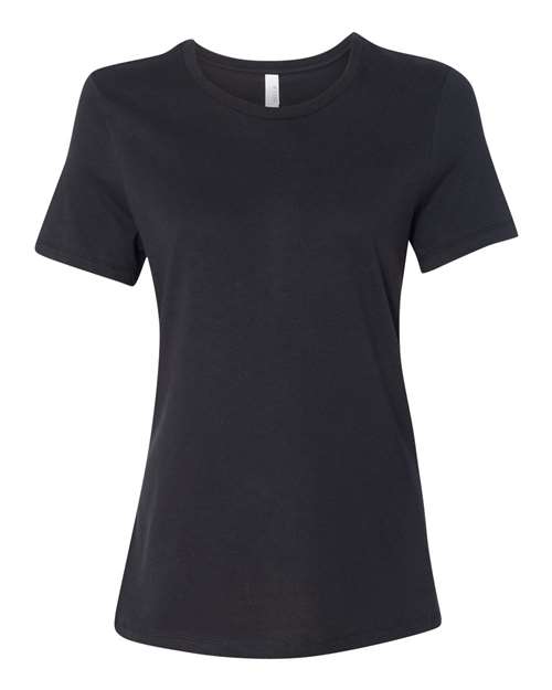 Bella + Canvas B6400 Ladies' Relaxed Jersey Short-Sleeve T-Shirt #color_VINTAGE BLACK