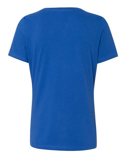 Bella + Canvas 6405 Ladies' Relaxed Jersey V-Neck T-Shirt #color_TRUE ROYAL