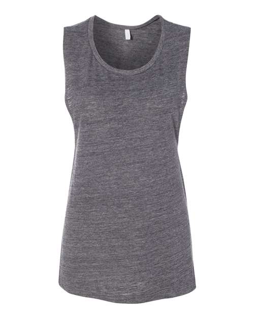 Bella + Canvas B8803 Ladies' Flowy Scoop Muscle Tank #color_ASPHALT SLUB