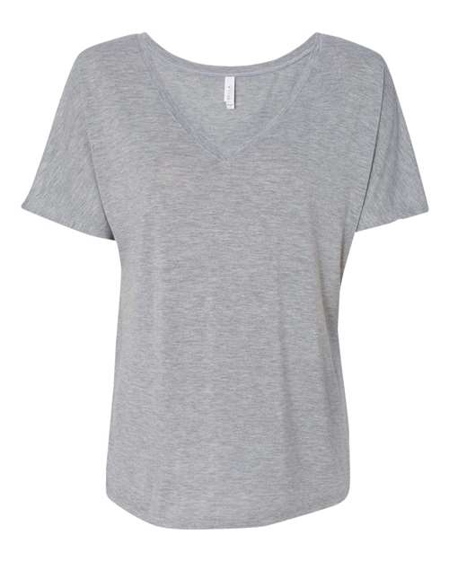Bella + Canvas 8815 Ladies' Slouchy V-Neck T-Shirt #color_ATHLETIC HEATHER