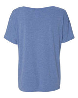 Bella + Canvas 8815 Ladies' Slouchy V-Neck T-Shirt #color_BLUE TRIBLEND