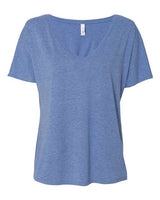 Bella + Canvas 8815 Ladies' Slouchy V-Neck T-Shirt #color_BLUE TRIBLEND