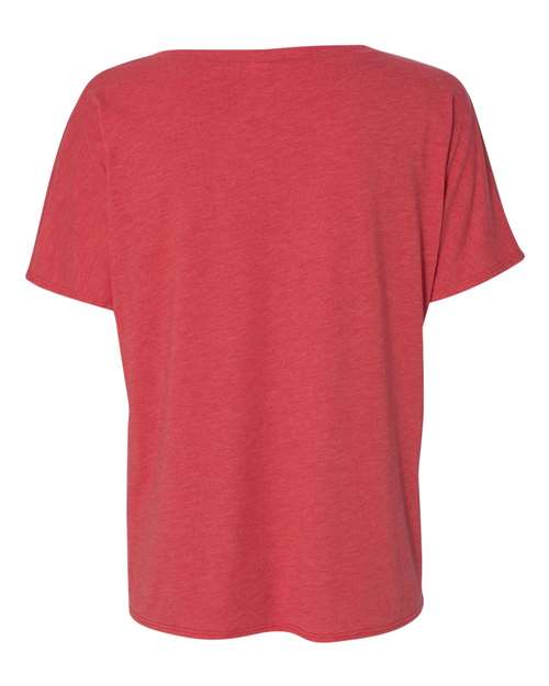 Bella + Canvas 8815 Ladies' Slouchy V-Neck T-Shirt #color_RED TRIBLEND