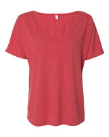Bella + Canvas 8815 Ladies' Slouchy V-Neck T-Shirt #color_RED TRIBLEND
