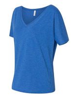 Bella + Canvas 8815 Ladies' Slouchy V-Neck T-Shirt #color_TRUE ROYAL TRBLD