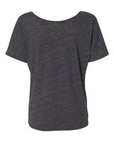 Bella + Canvas 8816 Ladies' Slouchy Scoop-Neck T-Shirt #color_CHRCL BLK SLUB