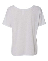 Bella + Canvas 8816 Ladies' Slouchy Scoop-Neck T-Shirt #color_WHT FLECK TRBD