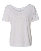 Bella + Canvas 8816 Ladies' Slouchy Scoop-Neck T-Shirt #color_WHT FLECK TRBD