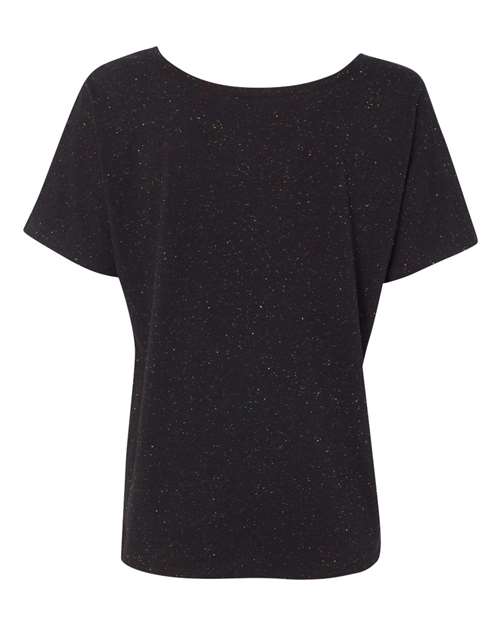 Bella + Canvas 8816 Ladies' Slouchy Scoop-Neck T-Shirt #color_BLK SPECKLED