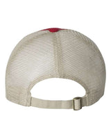 Valucap 3100 Contrast-Stitch Mesh-Back Cap #color_Red/ Stone