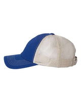 Valucap 3100 Contrast-Stitch Mesh-Back Cap #color_Royal/ Stone