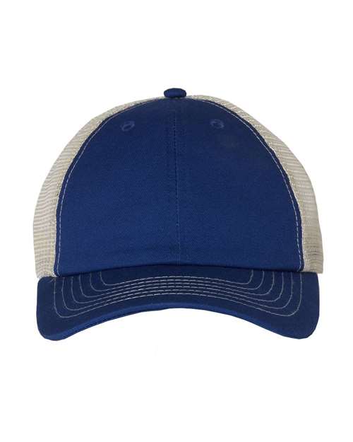 Valucap 3100 Contrast-Stitch Mesh-Back Cap #color_Royal/ Stone