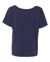 Bella + Canvas 8816 Ladies' Slouchy Scoop-Neck T-Shirt #color_NAVY SPECKLED