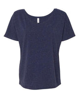 Bella + Canvas 8816 Ladies' Slouchy Scoop-Neck T-Shirt #color_NAVY SPECKLED