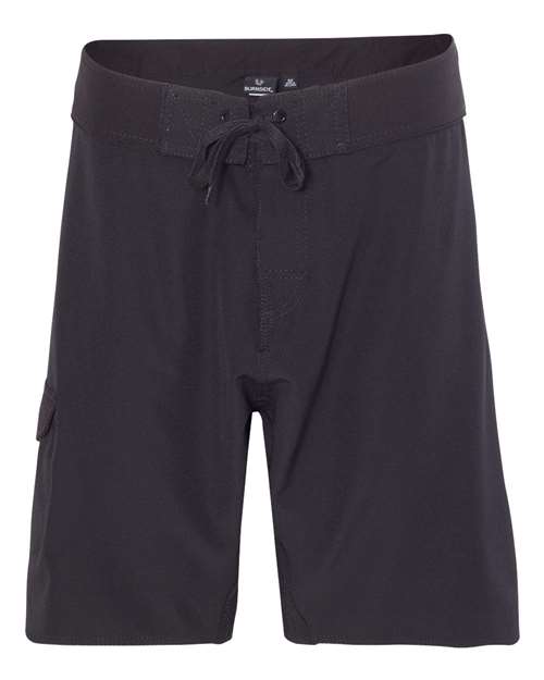 Burnside B9371 Men's Dobby Stretch Board Short #color_BLACK