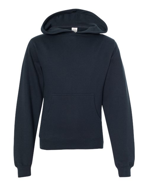 Independent Trading Co. SS4001Y Youth Midweight Hooded Sweatshirt #color_Classic Navy