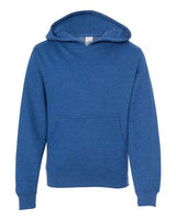 Independent Trading Co. SS4001Y Youth Midweight Hooded Sweatshirt #color_Royal Heather