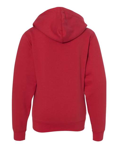 Independent Trading Co. SS4001YZ Youth Midweight Full-Zip Hooded Sweatshirt #color_Red