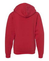Independent Trading Co. SS4001YZ Youth Midweight Full-Zip Hooded Sweatshirt #color_Red