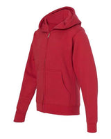 Independent Trading Co. SS4001YZ Youth Midweight Full-Zip Hooded Sweatshirt #color_Red