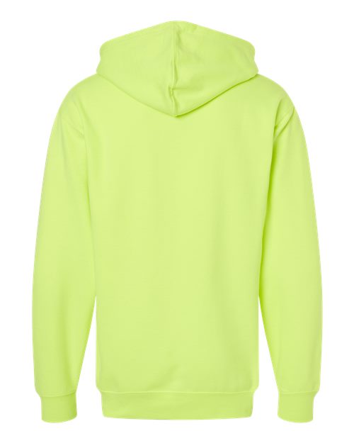 Independent Trading Co. SS4500Z Midweight Full-Zip Hooded Sweatshirt #color_Safety Yellow