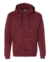 J America JA8613 Adult Cosmic Poly Fleece Hooded Sweatshirt #color_RED FLECK