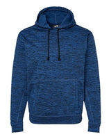J America JA8613 Adult Cosmic Poly Fleece Hooded Sweatshirt #color_ROYAL FLECK