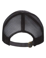 Valucap 3150 Bounty Dirty-Washed Mesh-Back Cap #color_Charcoal/ Black