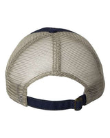 Valucap 3150 Bounty Dirty-Washed Mesh-Back Cap #color_Navy/ Khaki