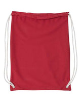 Liberty Bags 8895 Jersey Mesh Drawstring Backpack #color_RED
