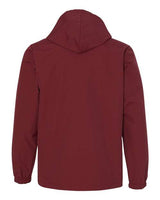 Independent Trading Co. EXP95NB Water-Resistant Hooded Windbreaker #color_Cardinal
