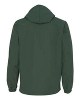 Independent Trading Co. EXP95NB Water-Resistant Hooded Windbreaker #color_Forest Green