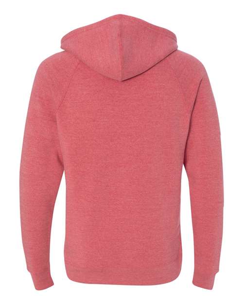 Independent Trading Co. PRM33SBZ Special Blend Raglan Full-Zip Hooded Sweatshirt #color_Pomegranate
