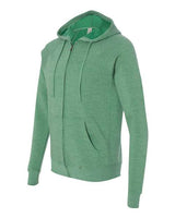Independent Trading Co. PRM33SBZ Special Blend Raglan Full-Zip Hooded Sweatshirt #color_Sea Green
