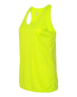 Badger 4166 Women’s B-Core Racerback Tank Top #color_Safety Yellow