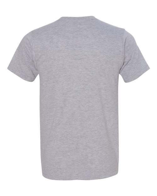 Bayside 5010 Adult Adult Heather Ring-Spun Jersey Tee #color_HEATHER GREY