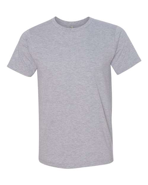 Bayside 5010 Adult Adult Heather Ring-Spun Jersey Tee #color_HEATHER GREY