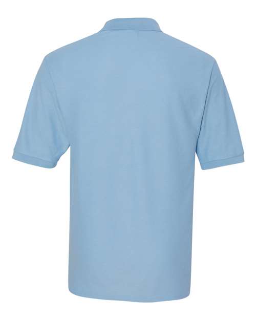 Jerzees 537MSR Adult Easy Care Polo #color_LIGHT BLUE